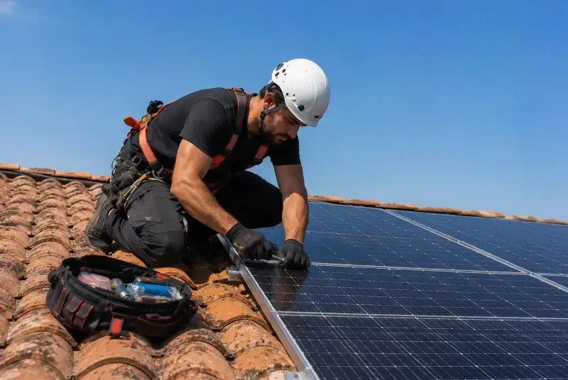 Maintenance et monitoring de panneaux solaires à Bélus