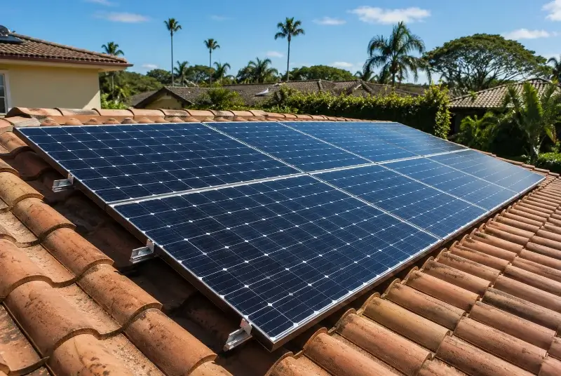 Installation de panneaux solaires à Bélus